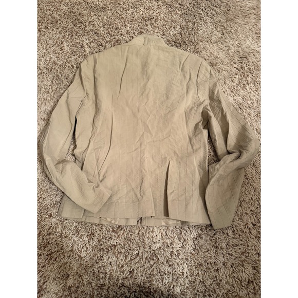 Ivan Grundahl Copenhagen Textured Beige Jacket Full Zip Elegant - Picture 5 of 7